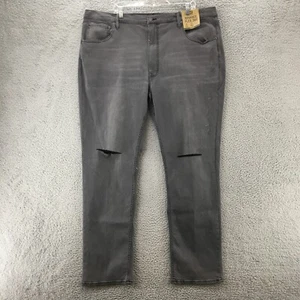 Advance Flex 360 Athletic Fit Ripped Straight Jeans Mens 44x34 Grey Hi-Rise NWT - Picture 1 of 16
