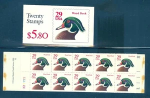 US 2485a Wood Duck, Cover and Booklet pane/10 Mint NH - Picture 1 of 1