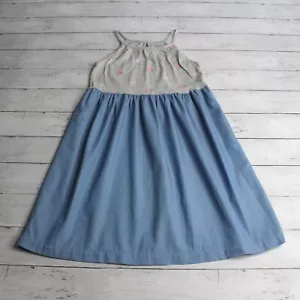 Gap Girl's Chambray Sundress Size XL 12 Flamingo Cotton Dress - Picture 1 of 8