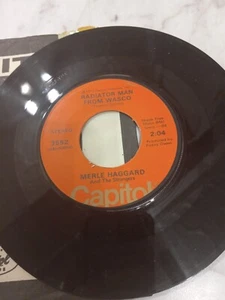 Merle Haggard The Emptiest Arms In The World 45 Rpm Capitol Records - Bild 1 von 4