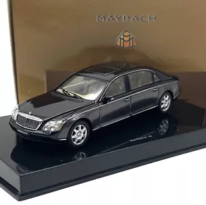 Autoart B66961955 Maybach 62 berlina marrone/nero, raro, 1:43, IMBALLO ORIGINALE, K094 - Foto 1 di 6