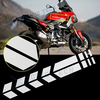 Silver White Arrow Shaped Reflective Motorcycle Fender Stickers For BMW R1200GS - Image 1 of 4