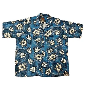 Pineapple Connection Hawaii Cruise Shirt Floral Casual Button Down Top Size XL - Picture 1 of 8