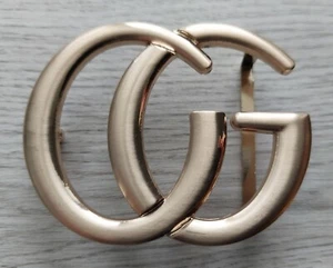 Belt Buckle letters CG, metal, size 6.6 x 5.1 cm/ 2.6 x 2 in, small used, China - Picture 1 of 5