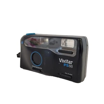 Vintage Vivitar PS88 35mm Compact Point & Shoot Film Camera | Tested and Working - Image 1 of 4