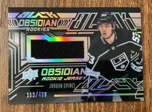 2022-23 JORDAN SPENCE UD SPX BLACK OBSIDIAN ROOKIES JERSEY #ORJ-SP KINGS #/499 - Picture 1 of 2