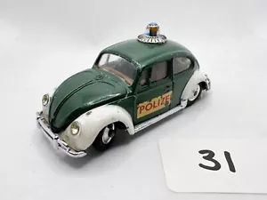 CORGI TOY # 492 VW VOLKSWAGEN 1200 BEETLE EURO POLICE POLIZEI DIECAST CAR VGC - Picture 1 of 5