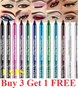 Eyeliner Stift Matt Glitzer Wasserdicht Lidschatten Lip Liner Makeup Stift - Bild 1 von 42