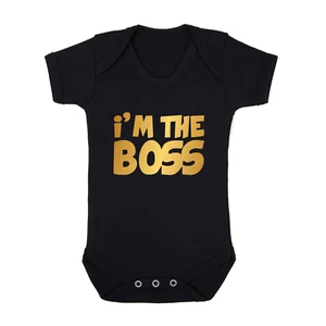 IM THE BOSS BABYGROW - Picture 1 of 12