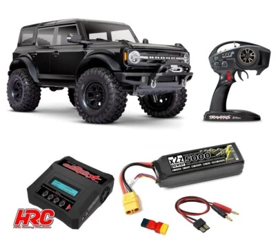 Traxxas 92076-4 TRX-4 2021 Ford Bronco 1/10 Crawler TQi + 3S Set Noir - Photo 1/4