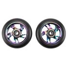2 Pcs 100Mm Scooter Replacement Wheels With Bearing Stunt Scooter Pu Wheels2984