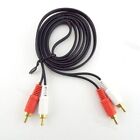 2RCA Male to Male Connector Extension Cable Stereo Dual Audio AV for DVD TV 13H