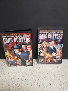 GANG BUSTERS Volume 1 & Volume 2 DVDs 1942 George Armstrong MOB Gangsters - Imagen 1 de 2