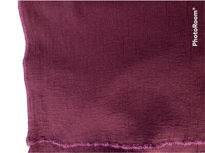 Runner da tavolo in garza artigianale. Matrimonio. Formale. Vino colorato. 20”x 130” nuovo - Foto 1 di 2