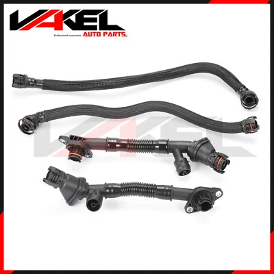 Tubo de ventilación del cárter de mangueras respiratorias 4 piezas para BMW 550i 650i 750Li Alpina B7 X5 X6 Foto 1 de 3