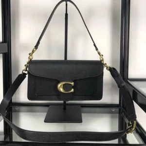 COACH 73995 Tabby Shoulder Bag Black Leather 2way Outlet New free shipping JAPAN - Picture 1 of 9