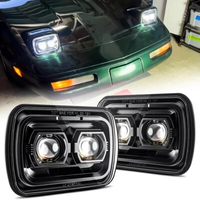 Faros LED Pop-up 5x7" 7x6" para Chevrolet Corvette 1984-1996 Proyector Lámparas Foto 1 de 4