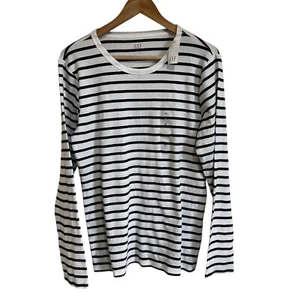 GAP Striped Long Sleeve Crew Neck Tee Classic Favorite T Shirt XL - Picture 1 of 8