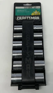 Craftsman 34454 6pc 1/2 drive 12pt Deep Sockets with rack,  9/16" - 7/8",  USA - Picture 1 of 8