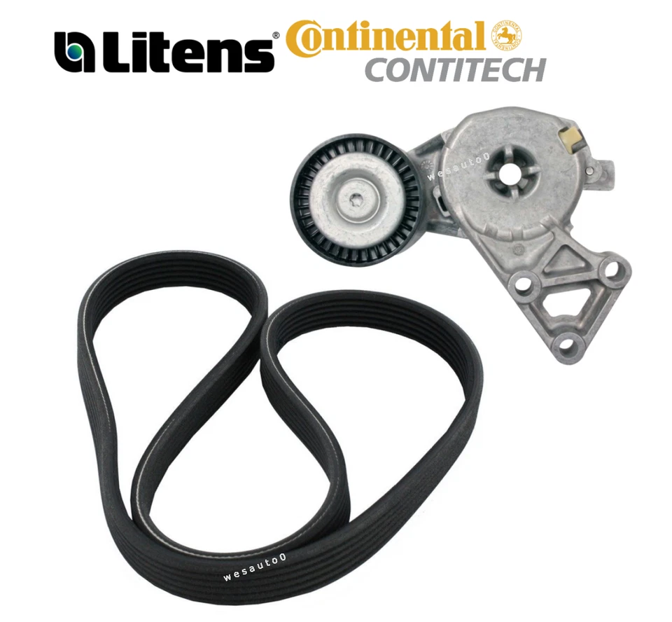 Belt Tensioner w/ Pulley & Drive Belt Kit OEM for Audi TT / TT Quattro - Image 1 of 1
