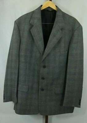 John Henry Mens Blue Gray 3 Button Suit Jacket Sport Coat Size 44L - Image 1 of 3