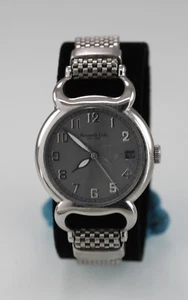 Kenneth Cole Watch Unisex U54-03-4399 Silver Stainless St 50m Date Gray Quartz - Picture 1 of 6