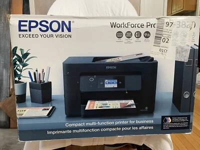 Epson WF3820 Workforce Pro Wireless Color Inkjet All-in-One Printer Black - Image 1 of 4