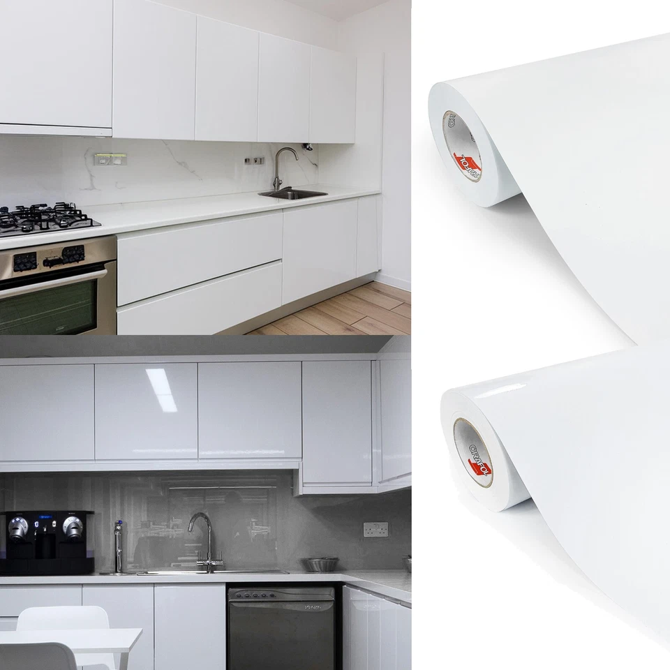 Klebefolie Weiß Mat Glänzend Folie Möbelfolie Selbstklebend Autofolie Küche - Bild 1 von 1