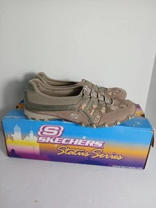 Sketchers Status Series Bikers Grapevine taupe Damenschuhe Größe 9 Outdoor Wandern - Bild 1 von 14