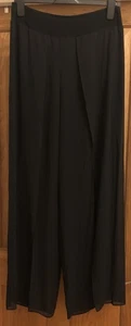 Joseph Ribkoff Black Leggings with Chiffon Overlay Pants Size 12 - Picture 1 of 10