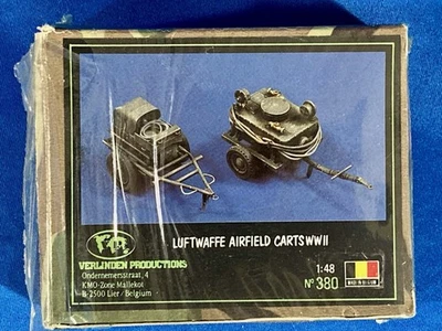 Verlinden 380,  1/48 Scale Luftwaffe Airfield Carts WWII, Resin & Metal Set. - Image 1 of 4