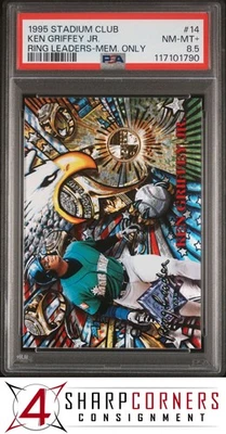 1995 STADIUM CLUB RING LEADERS MEMBERS ONLY #14 KEN GRIFFEY JR. POP 2 PSA 8.5 - Image 1 of 3