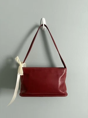 Bolso de Hombro Coach 9309 De Colección Cuero Rojo Bleeker Hecho en EE. UU. Cartera con Cremallera Superior Foto 1 de 4