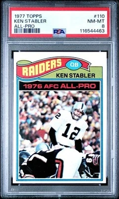 1977 Topps #110 Ken Stabler - Oakland Raiders - PSA 8 - casi nuevo-como nuevo - 1116544463🔥🏈🔥 Foto 1 de 3