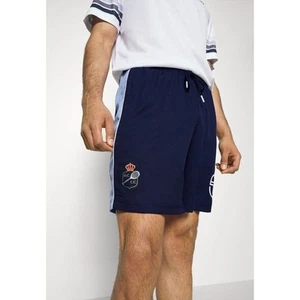 NWT Sergio Tacchini Monte Carlo Tennis Shorts Navy Blue Logo Men's Medium - Picture 1 of 12