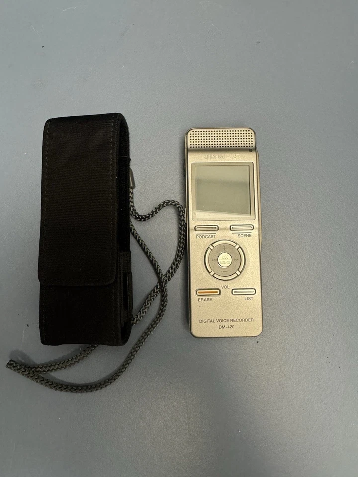 Olympus DM-420 Digital Stereo Voice Recorder Read - Image 1 of 4