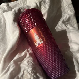 Starbucks Disney Red/Purple Ombre Studded Venti Tumbler 24 Oz NEW D12 - Picture 1 of 10