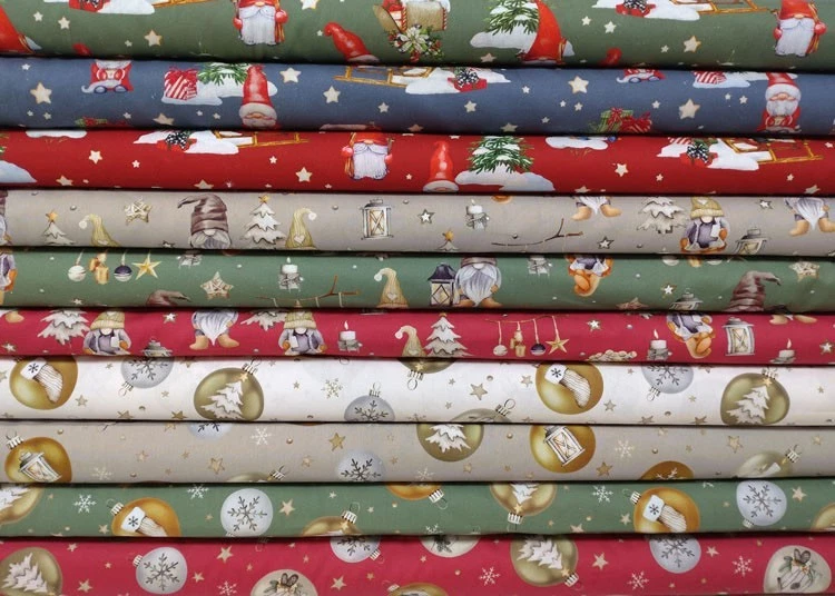 Weihnachtsstoffe Weihnachtsstoff Baumwolle Webware Meterware Popeline Stoff - Bild 1 von 1