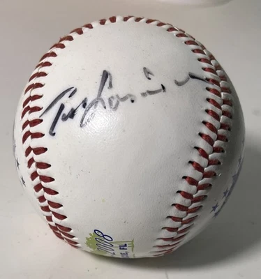 Tom Lasorda Autograph Signed White 2008 Port St. Lucie Spring Training Baseball - Image 1 of 4