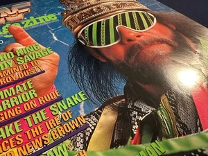 WWF WWE Magazin Juli 1990 Macho Man DiBiase Rude Hulk Hogan Rhodes Sleeve - Bild 1 von 8