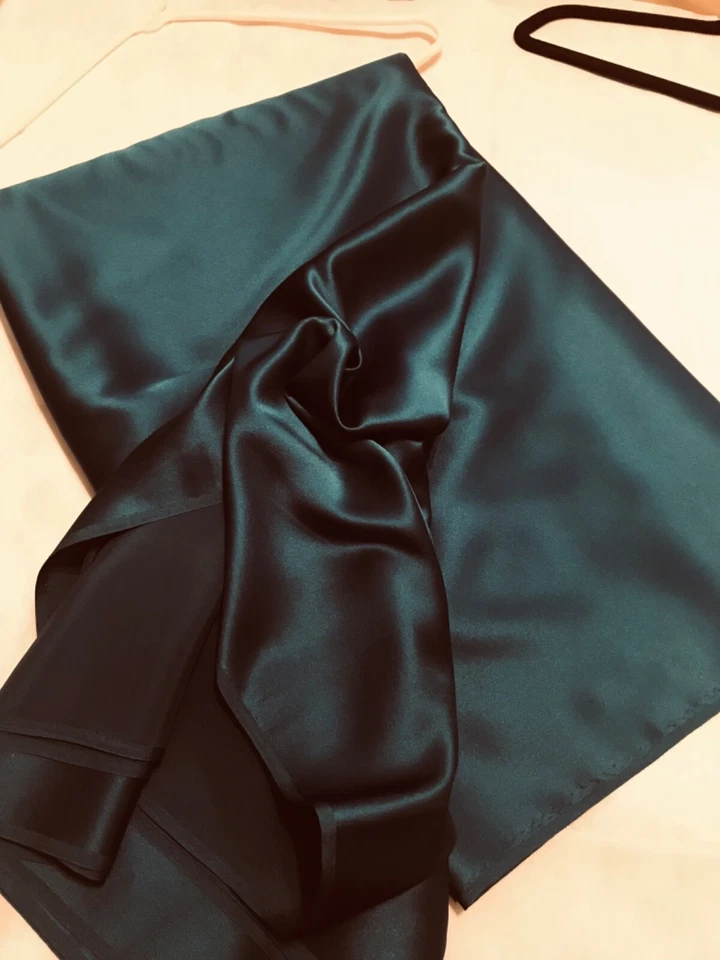 Satin Silk Fabric Korean Vintage Width 44" 6 Colors BY THE 1/2 YARD - Image 1 of 1