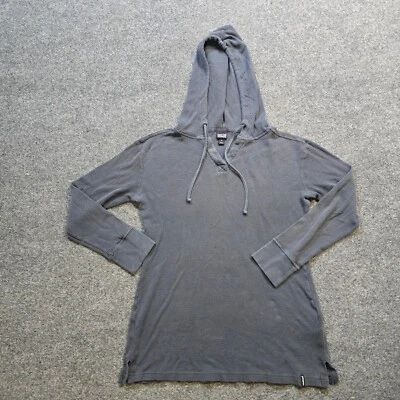 Top Patagonia Mujer Talla Pequeña Azul Gris Sudadera con Capucha Térmica Manga Larga Capa Informal Foto 1 de 4