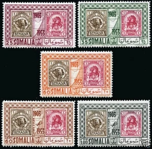 SOMALIA AFIS 1953 50th Anniversary + PA 5 Values NEW ** MNH - Picture 1 of 1