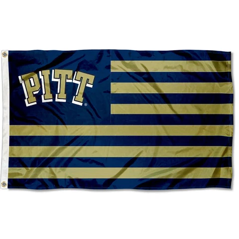 University of Pittsburgh Panthers Stars and Stripes Nation USA Flag Cover