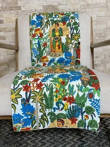 Indian Handmade Kantha Vintage Quilt Gudari Throw Cotton Bedspread Blanket - Picture 1 of 6