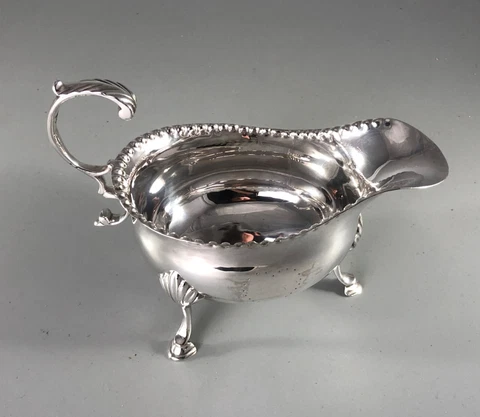 George III Silver Sauce Boat Thomas Wallis London 1780 ABEZX Cover
