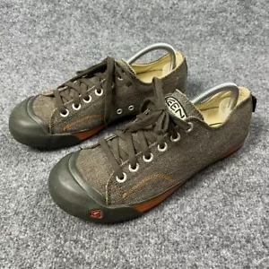Keen Sneakers Mens 10 Colorado Brown Canvas Low Top Lace Up Casual Shoes - Picture 1 of 9