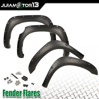 Cubierta de rueda bolsillo perno remache 4 piezas guardabarros llamaradas aptas para Toyota Tundra 2007-2013 Foto 1 de 4