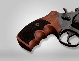 Marca KSD Smith Wesson K/L/X - Marco Redondo Butt Empuñaduras de Nogal Diamante - Imagen 1 de 1