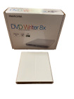 Memorex External DVD Writer 8X Slim White No Cable TESTED